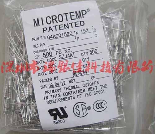 MICROTEMP G4A00152C艾默生G4A系列温度保险丝